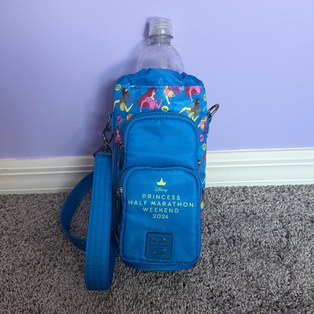 runDisney Princess Half Marathon Huggie Crossbody Water Bottle Holder - Lug